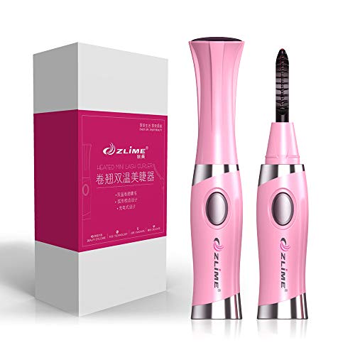 Heated Eyelash Curler with Comb Design Lash Curler Rechargeable Electric Eyelash Curler