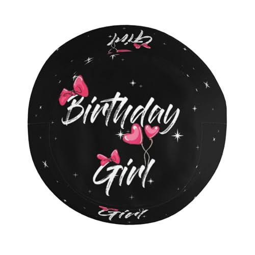 Image of Birthday Queen Birthday Bucket Hat for Women Men Birthday Hat Beach Travel Sun Hat Packable Fisherman Cap for Travel Hiking
