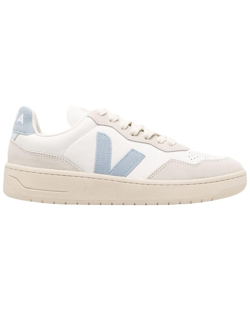 Veja Women's White Blue V 90 Leather In For