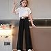 Wide Leg Trousers for Girls 2025 Summer Fashion Elastic High Waist Casual Drape Long Pants Versatile Dance Wear Pants 3-14Y