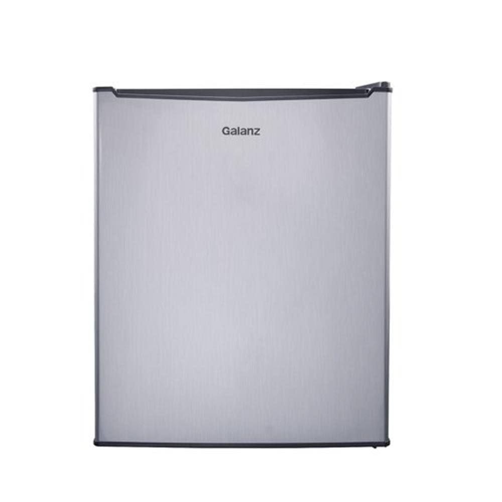 Galanz 2.7 Cu ft Single Door Compact Refrigerator, Stainless Steel