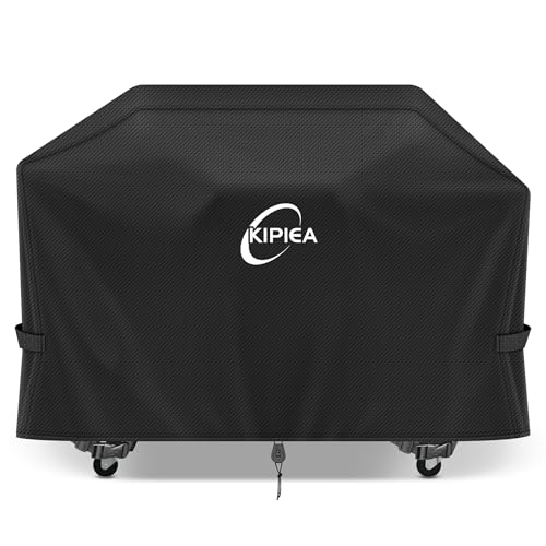 Image of Kipiea 600D Heavy Duty Pellet Grill Cover for Camp Chef Woodwind Pro 36 & Woodwind 36, Waterproof Wood Pellet Smoker Cover with Windproof Buckles, UV Resistant, No Tear, No Fading