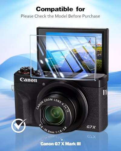 Image of LK 3 Pack for G7 X Mark III Screen Protector, G7 X Mark III, Tempered Glass