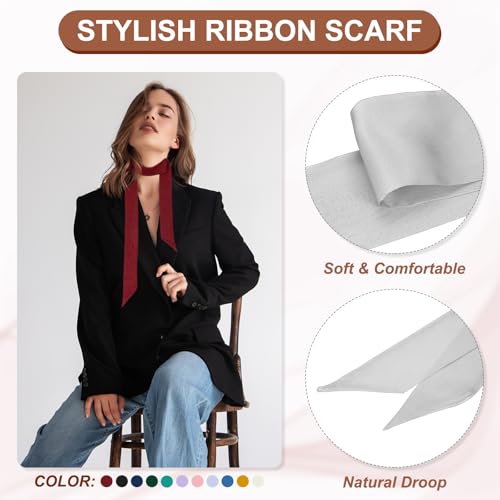 PATIKIL Stylish Ribbon Scarf3
