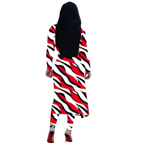 Image of Max2co Women 2 Piece Outfits Floral Long Sleeves Open Front Cardigan Cover up with Leggings High Waist Long Pants Set