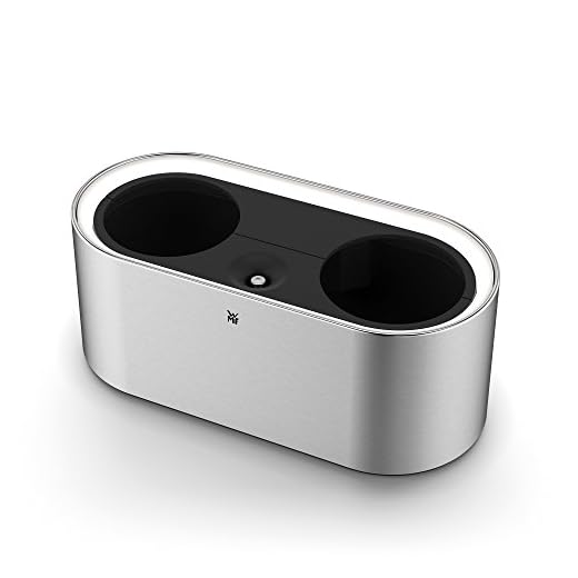 WMF Ambient Kräuter@home elektrich Kräutergarten (für 2 Blumentöpfe, Kräutertopf mit Selbstbewässerungssystem bis zu 4 Tage, Easy touch LED Beleuchtung)