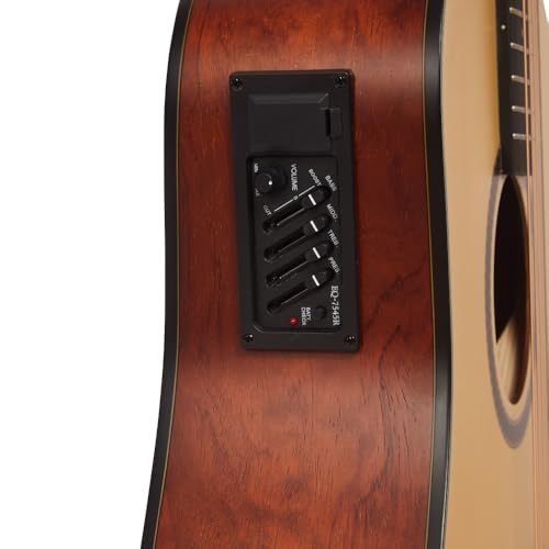Image of Vault EA25CE Grand Auditorium Shape Electro- Acoustic Guitar with Bubinga Back and Sides - Natural