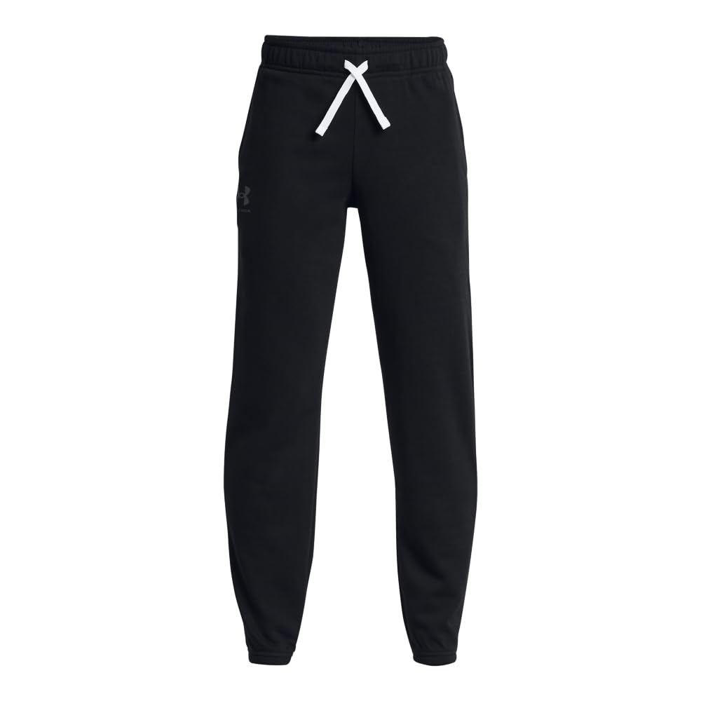Under Armour Boys' Rival Terry Joggers, (001) Black / / Castlerock, X-Large