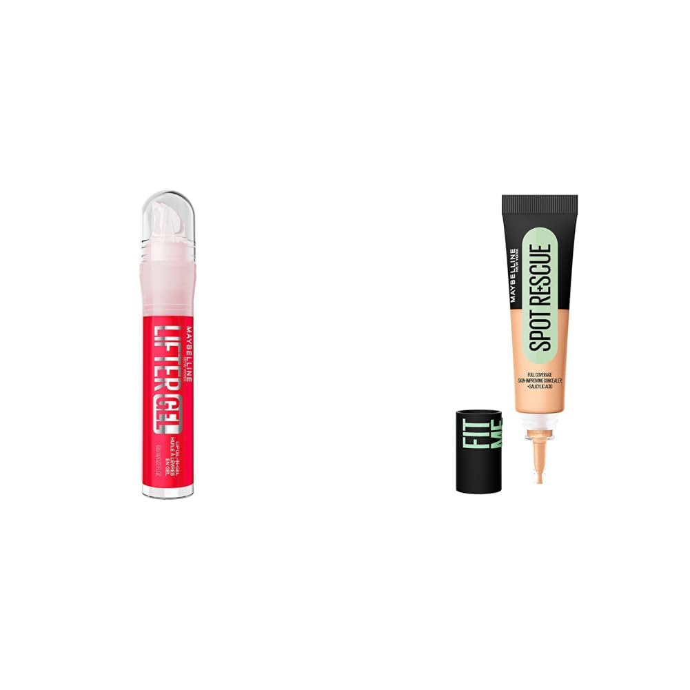 Maybelline New York Lifter Gel Lip Oil In Gel Maybelline New York Fit Me Spot Rescue Full Coverage Concealer 24H Wear, Fades Spots, Minimizes Pimples, Clinically Tested, Non Comedogenic-20 15ml-image-31