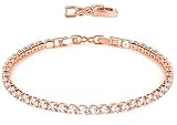 [Hyposensitivität Tennis Armband] Der menschliche Körper ist nie allergisch gegen gold.Armband frei von Nickel und Blei Sie können es sicher an Ihren Händen tragen.