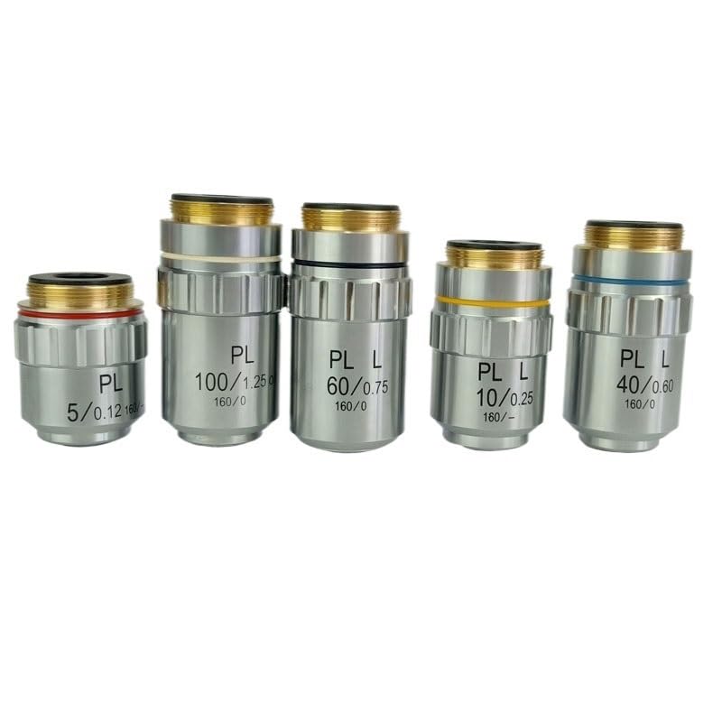 Microscope 195 Achromatic Objective 4X 10X 20X 40X 60X 100X Tube Length 160 mm RMS 20.2 mm Microscope Accessories for Biological Microscope(60x)