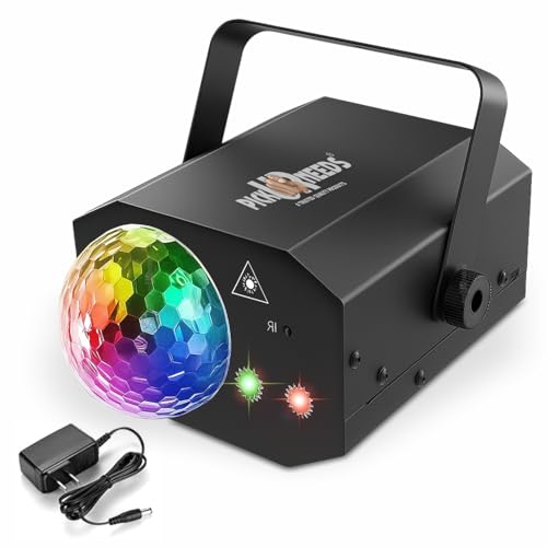 Image of Pick Ur Needs LED Party Light with Remote - Sound Activated DJ Disco Ball Light, Strobe Laser Light Projector for Home Party, Club, Wedding, Birthday, Christmas, Stage Lighting - RGB Effects