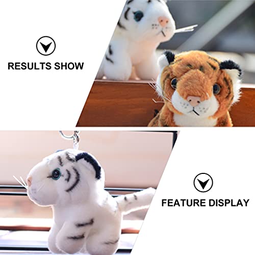 Amosfun 2 Stück Plüsch-Tiger-Form, Schlüsselanhänger, Puppe, Stofftier-Schlüsselanhänger, Anhänger für Tasche, Rucksack… – Bild 6
