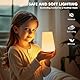 HOOMOOZ LED Nachttischlampe mit Fernbedienung, Touch Dimmbar Kinder Nachtlampe 13 Farben und 4 Modi, 1800mAh USB Aufladbar und Timing Funktion, Tragbar Nachtlicht für Camping Schlafzimmer Wohnzimmer