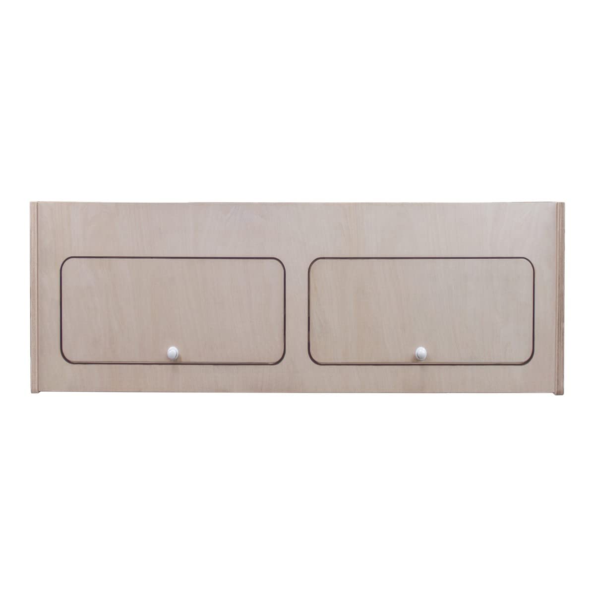 Monster Shop Without Border Campervan Overhead Cabinet 100Cm X 35Cm X 35Cm 2 Door Top Locker Central Divider Camper Van Furniture Storage Lightweight Solid Birch Plywood Unpainted Soft Close Hinges Push Button Locks Fixing Kit