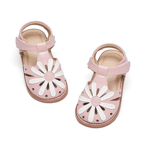 Image of Otter MOMO Girls Open Toe Princess Flat Sandals with Comfort Sole Summer Sandals