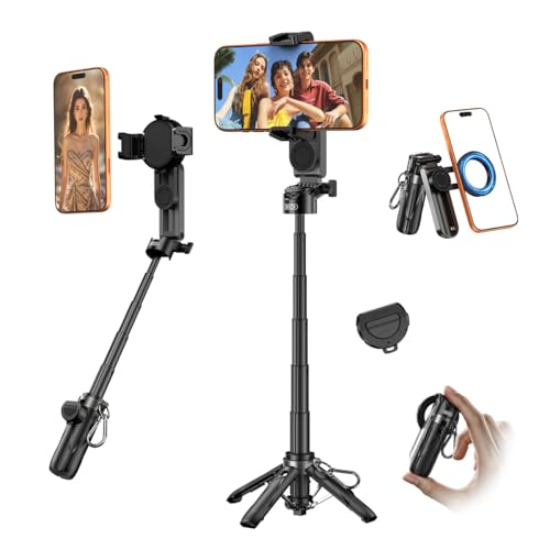 Amazon | 4in1万能モデル 軽量 自撮り棒 多機能スマホグリップ