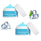 2PC Moisturizer Ice Water Sleeping Mask, Skin Beauty Hydra Moist Ice Water Sleeping Mask Cream, Hydr