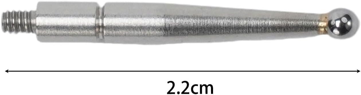 Carbide Points Indicator, 2 mm Diameter Ball, M1.6 Thread Shank, 20.9 mm Length, 4-Pack – Compatible with &