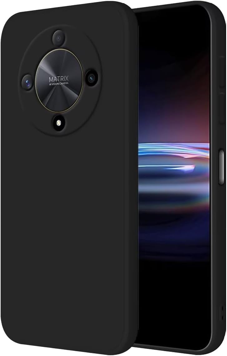 Ultra Thin Flexible Matte TPU Silicone Protective Case for Honor Magic 6 Lite 5G, Non-Slip, Scratch-Resistant, Black