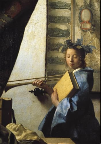 Toile Art Imprimé Vermeer Chef-d'Œuvre Peinture Salon 60x90