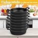 Ziliny Mini Cast Iron Skillets 5 x 5 x 1.3 Inch Cast Iron Pan Small Ramekin Set Black Casserole Dish Cookware Oven Safe Mini Skillets for Kitchen Indoor Outdoor Picnic (8 Pack)