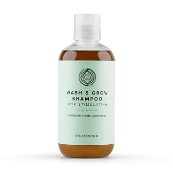 Hairprint Wash & Grow Shampoo | Plant-Based Therapy for Healthier, Faster Growing Hair | Nourishes, Strengthens & Stimulates Scalp | Gentle Botanically Infused Formula | Non-Toxic 8 Fl Oz