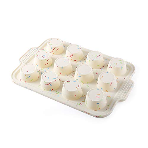 Moule à Muffins En Silicone Ecoki Pour 12 Muffins - Sans BPA, Antiadhésif, Compatible Four Et Lave-vaisselle