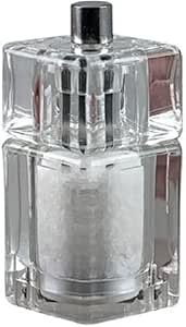 Bisetti Salzmühle Milano - Elegante Acryl Salzmühle Mit Keramik-Mahlwerk