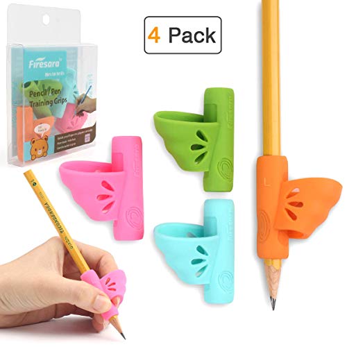 Firesara Left-Handed Pencil Grips, Original Butterfly Pencil Holder Correction Writing Aid Grip