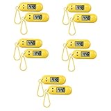 VILLCASE 10pcs Digital Pocket Watch for Boys and Girls Keychains Mute Luminous Portable Watch for Study