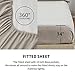 Simple&Opulence 100% Linen Hollow Hemstitch Sheet Set -4 Pieces European Flax Pure Washed Bed Sheets (1 Flat Sheet, 1 Fitted Sheet,2 Pillowcases) -Breathable and Soft (Hemstitch Linen, King)