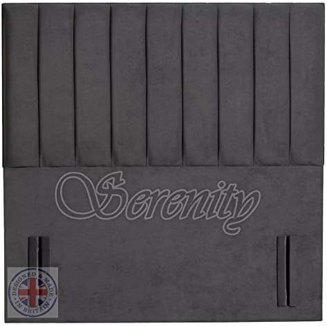 PORTLAND Floor standing Headboard - 54" Height - Various Sizes & Colours (4FT6 Double - 54", Asphalt)