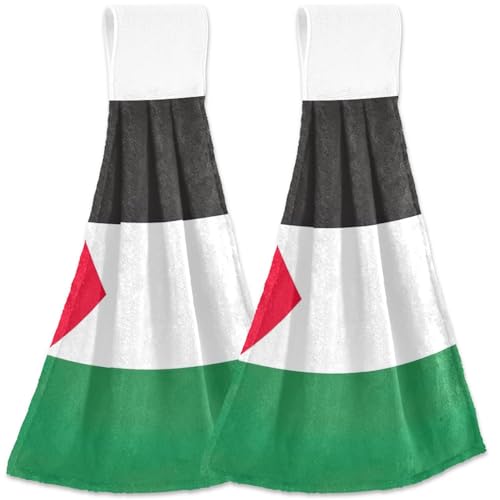 Palestine Flag Hand Towels Set of 2