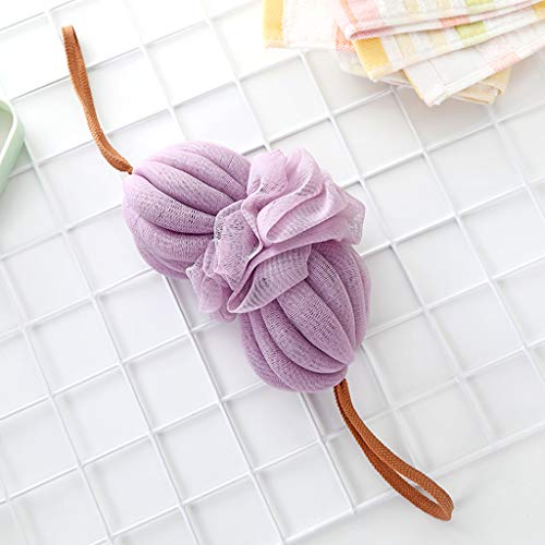 ManLJZ Bagno Doccia Palla Bagno，Loofah Luffa Fiore di Doccia Fiore di Massaggio Spugna Esfoliante Mesh Brush Pouf Bagno Doccia Ball Spugna Pulita