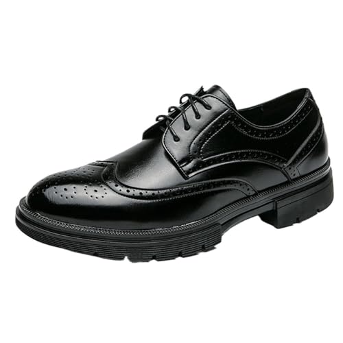 New Formal Shoes for Men Brogues Dress Shoes Shoes for Men Round Head Men's Casual Shoes Men's Business Shoes Leather Large Size Shoes