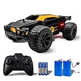 Turbo Racers Offroad RC Car for Teens - High Speed RC Cars for Boys, 20km/h Fast RC Cars with LED Lights, 2 Rechargeable 1000mAh Batteries - All Terrain Remote Control Car Toy for Boys