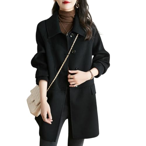 Veste en tweed et cachemire élégante pour femme au style coréen chic