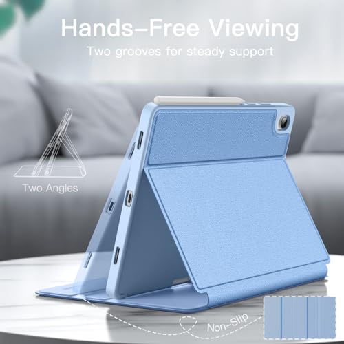 Image of JETech Cover Case for Samsung Galaxy Tab S11 with S Pen Holder, Slim Folio Stand Protective Tablet Cover, Multi-Angle Viewing, Auto Sleep /Wake (Blue)