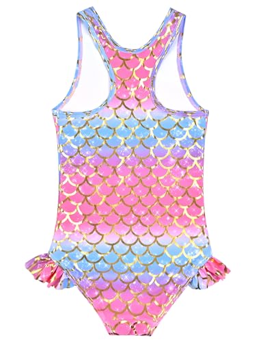 Image of QPANCY Girls Swimsuits Unicorn Bathing Suits Toddler Kids One Piece Swimwear
