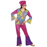 Chicas Hippie Niña 128cm Disfraz Pequeño 7.5 años (128cm) para 60s 70s Hippy vestido de lujo