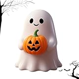 Halloween Ghost with Figurine - Cute Rock Ghost for Gift Props Funny Ghost Statue,Tabletop Home Decor Ghosts Halloween Decorations Indoor