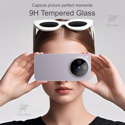 Image of Pack 1- Back Camera Glass Protector for Vivo X300 5G [3D Premium] Camera Lens Protector (Black)