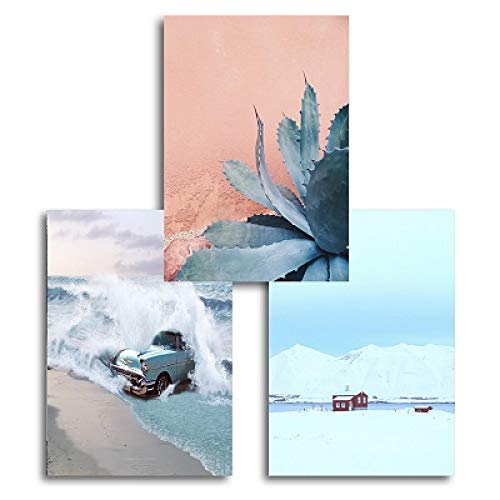 Art mural de qualité avec impression sur toile paysage nautique 50x70