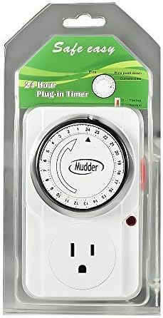 Mudder TU-22A timer dial diagram with programming instructions