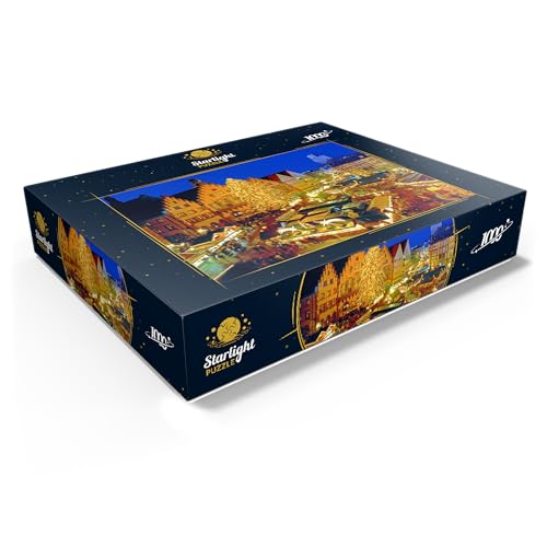 MyPuzzle Christmas Market On The Römerberg, Frankfurt Am Main - Premium 1000 Piece Jigsaw Puzzle for Adults by MyPuzzle.com - Image 3