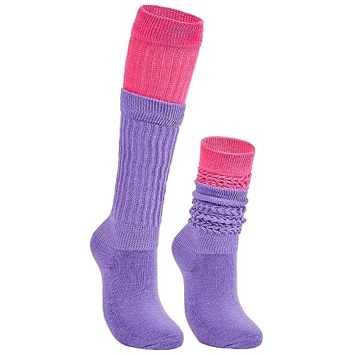 Image of American Trends Women's Slouch Socks Extra Long Knee High Socks Boot Socks - Pink, One Size, 1 Count