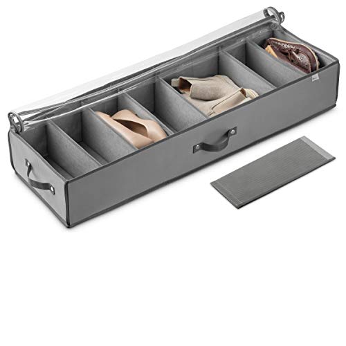 Under Bed Shoe Storage Organizer (8 Pairs) Under Bed Storage for Shoes, Customizable