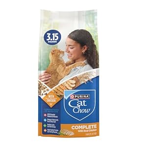 Purina Cat Chow Complete High Protein Dry Cat Food With Real Chicken – (Pack of 4) 3.15 lb. Bags