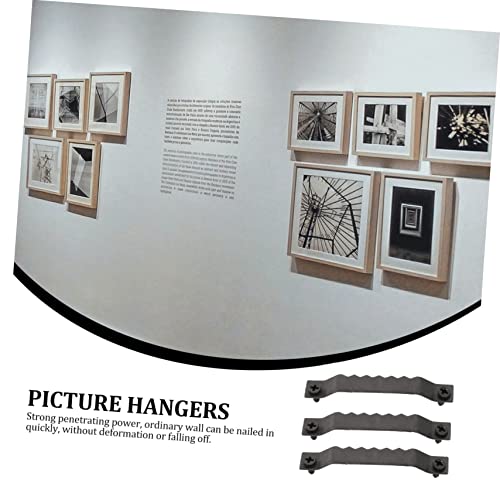 Image of Homoyoyo 100pcs Serrated Picture Hanger Hooks for Easy Picture Hanging Wall Art Hardware for Home Office and School Use Non-Deformation and Impact Resistant